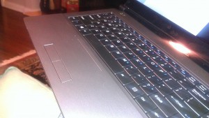 keyboard and trackpad