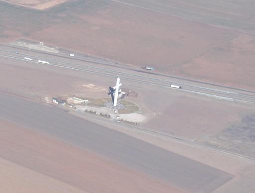 The largest cross in the western hemisphere, located outside Groom, Texas (it's 19 stories high)