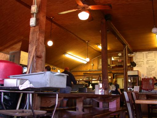 The interior of Joe Allan's BBQ & Steaks in Abeline, TX