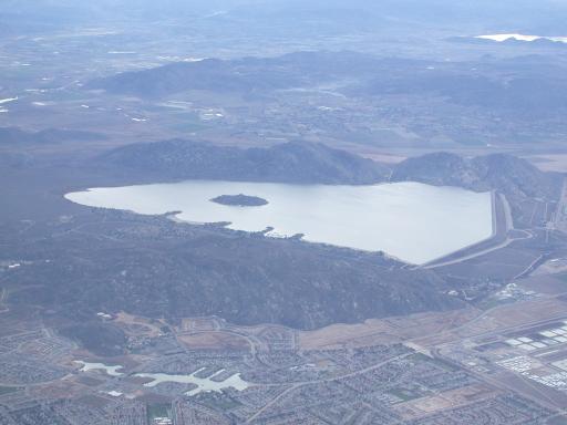 Parris Reservoir, as we leave the Los Angeles basin
