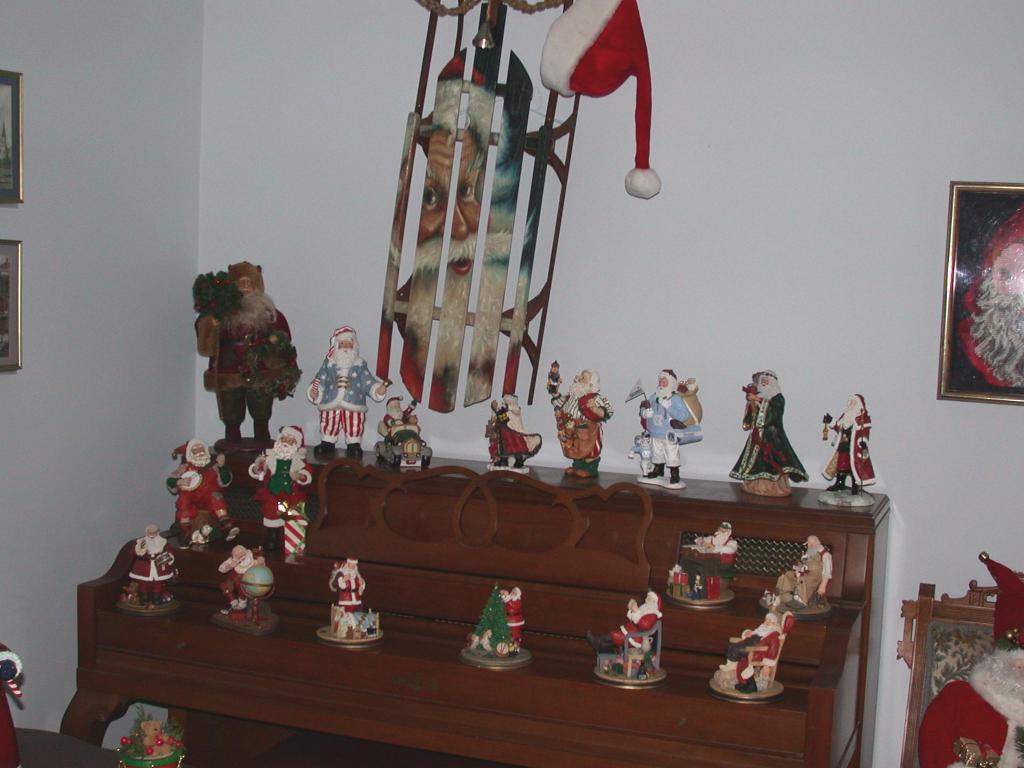 A small part of my father's Santa Claus collection