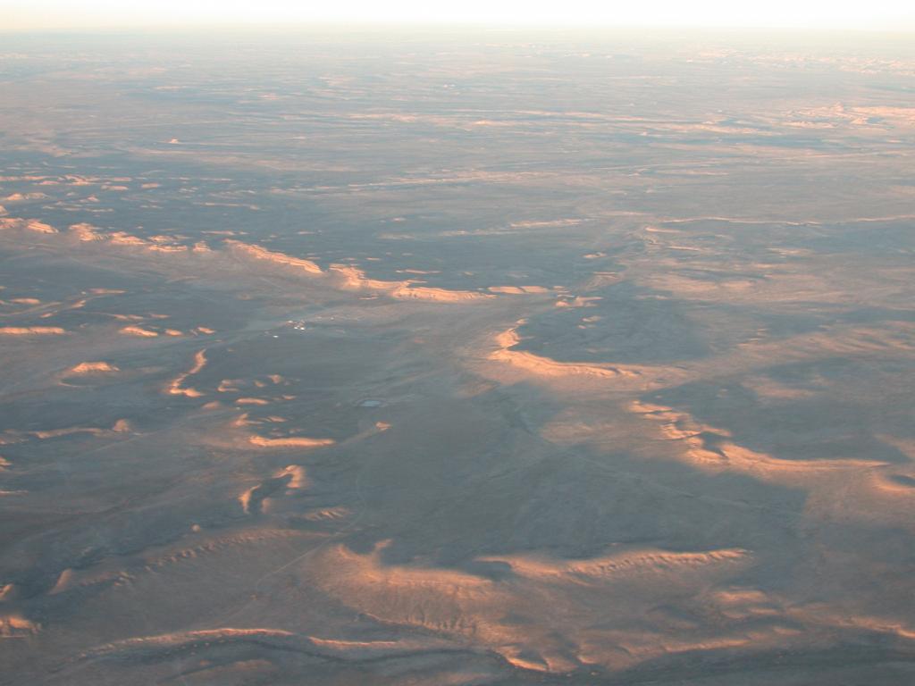 Late day sun over West Texas