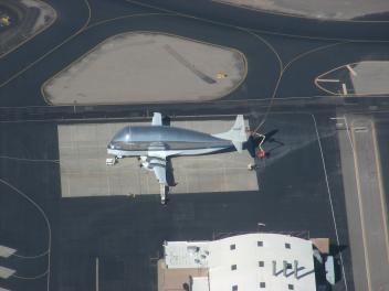 The Super Guppy in El Paso