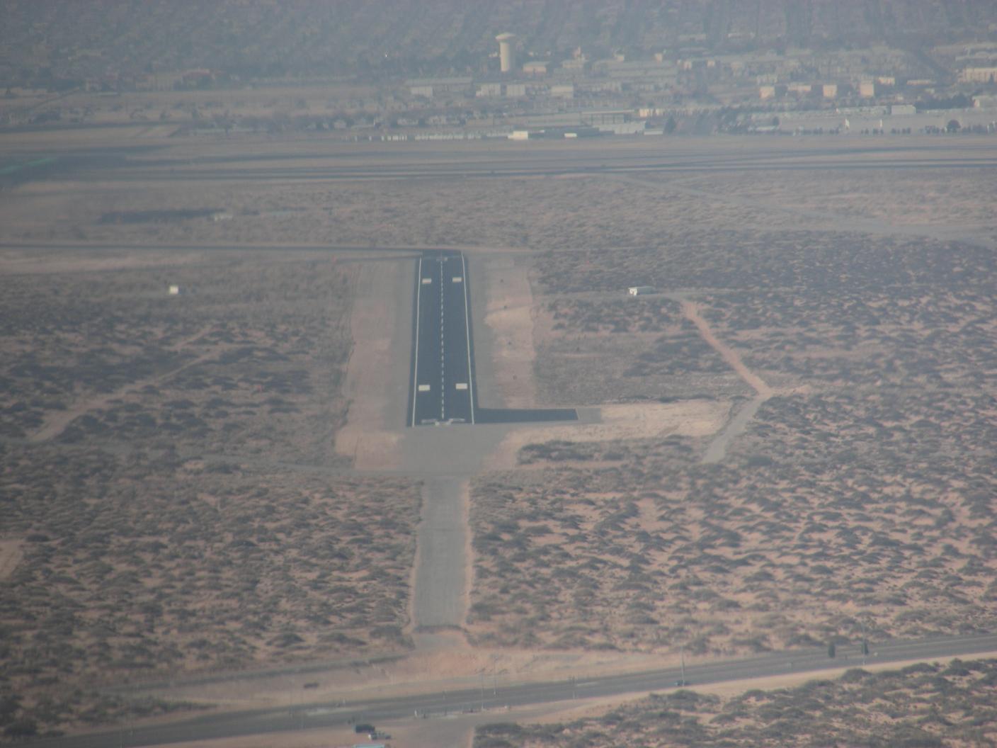 A little runway at El Paso International.