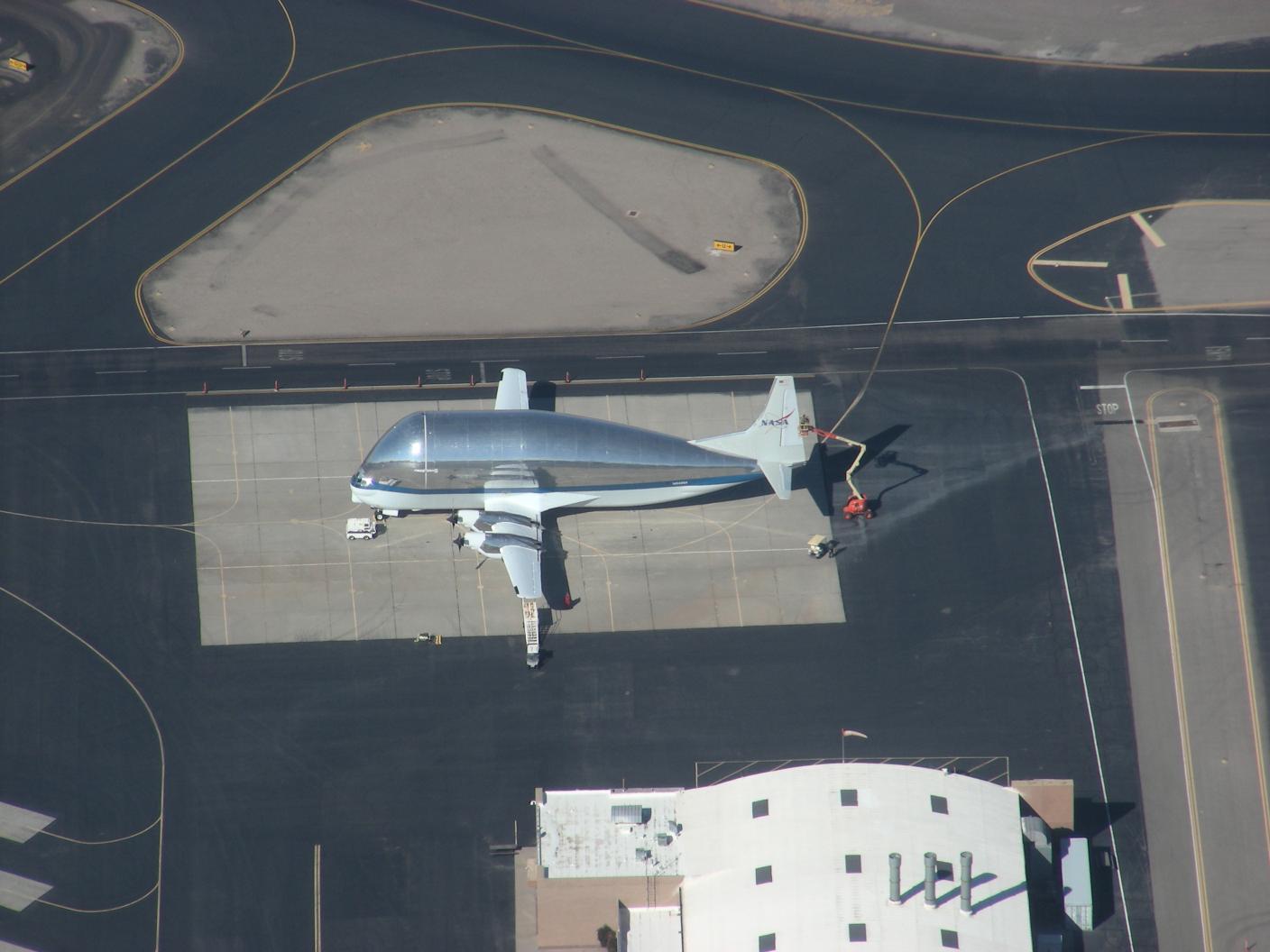 The Super Guppy in El Paso