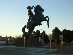 Statue of Don Juan de Oñate at the El Paso airport