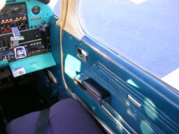 Empty co-pilot seat