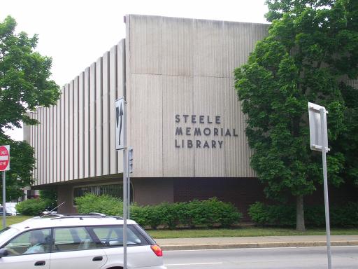 The new (to me) Steele Memorial Library.