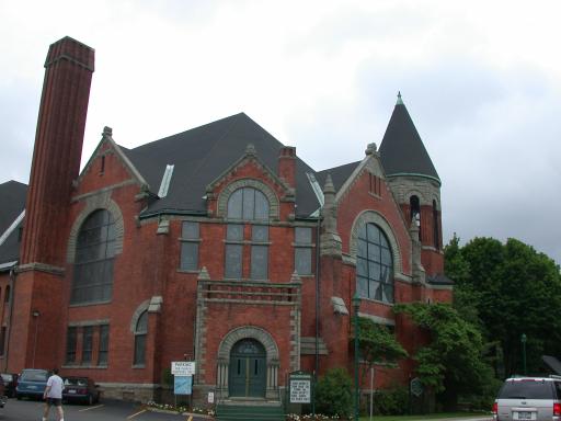 The First Baptist Church downtown.