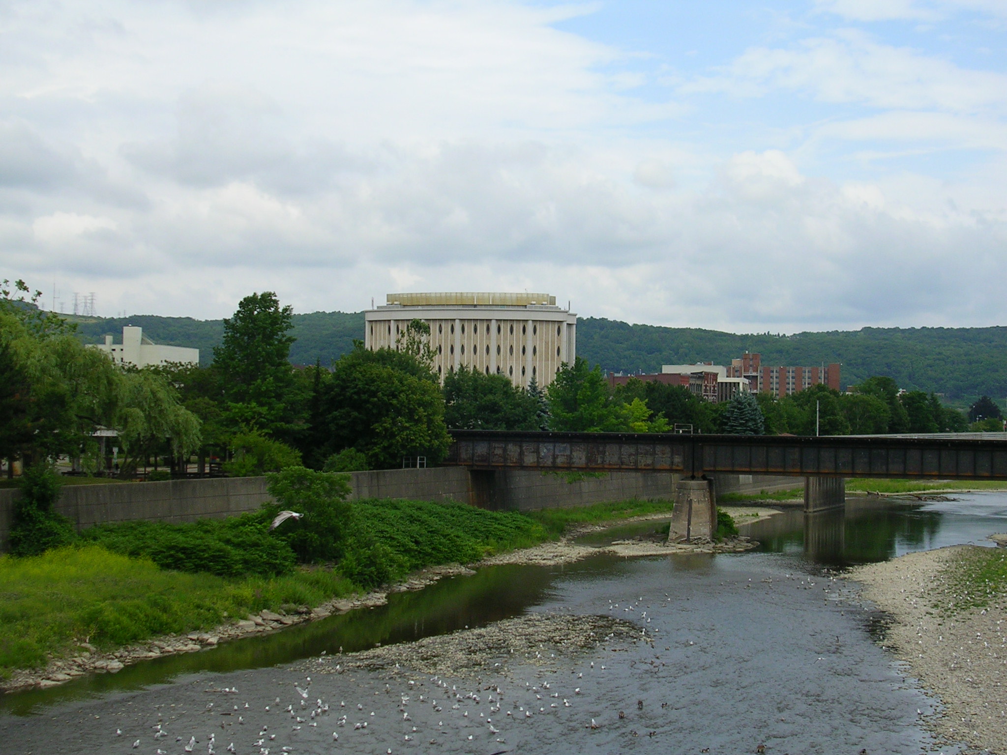 Looking east from the Main Street Bridge.