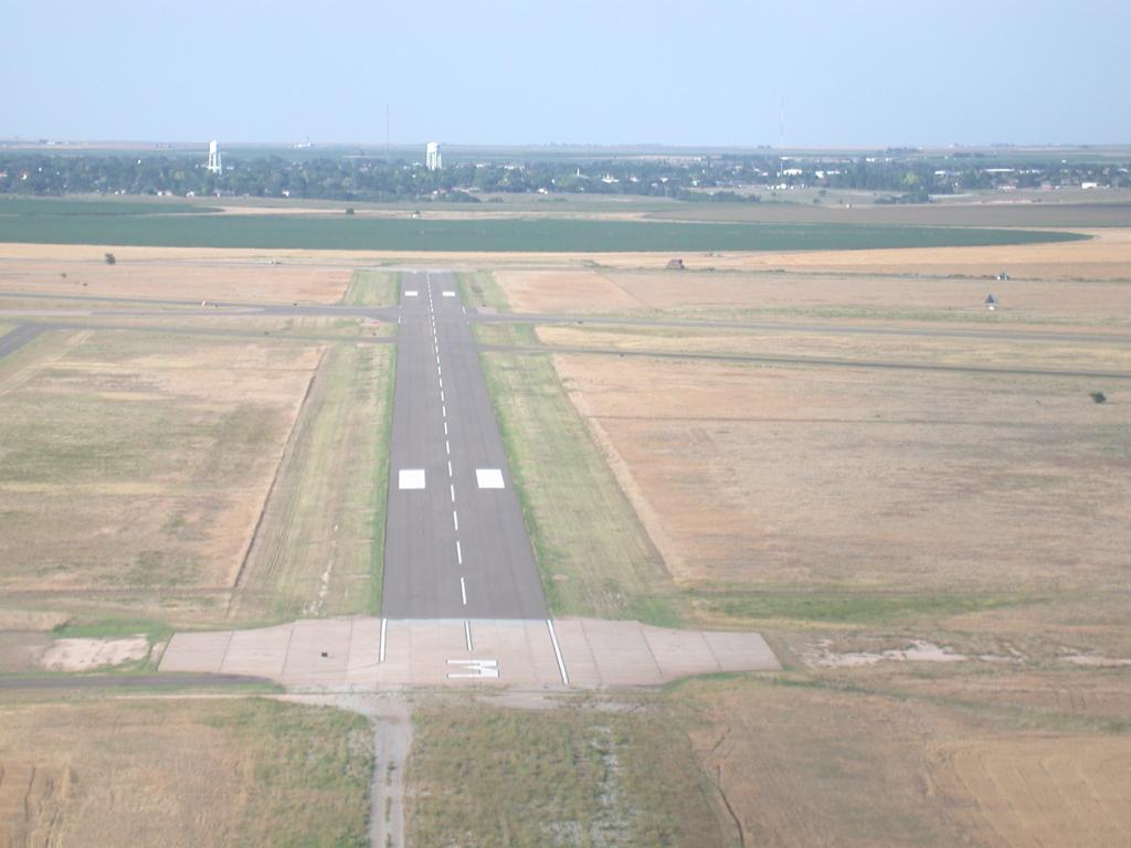 The runway at Dalhart, TX (DHT)
