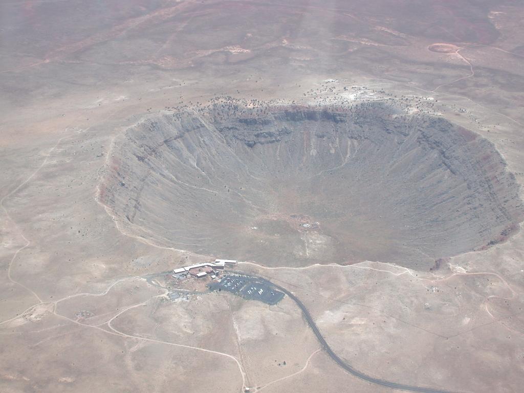 I love the meteor crater near Winslow, AZ