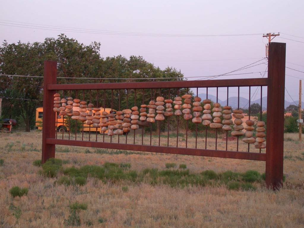 Stone abacus in Santa Fe