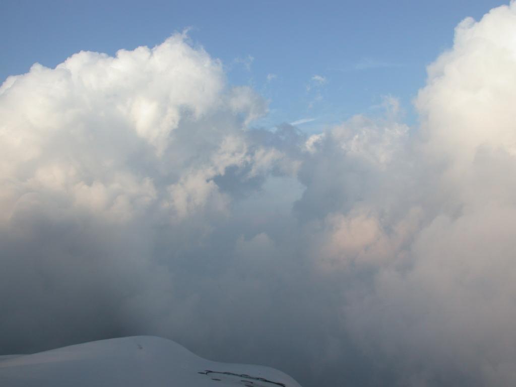 Clouds en route to Elmira (we're IFR)