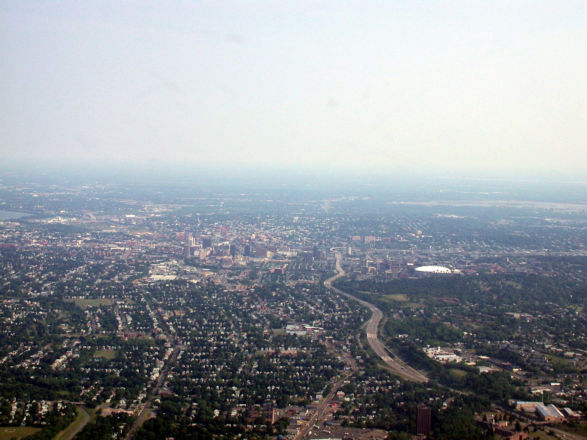 Arriving over Syracuse