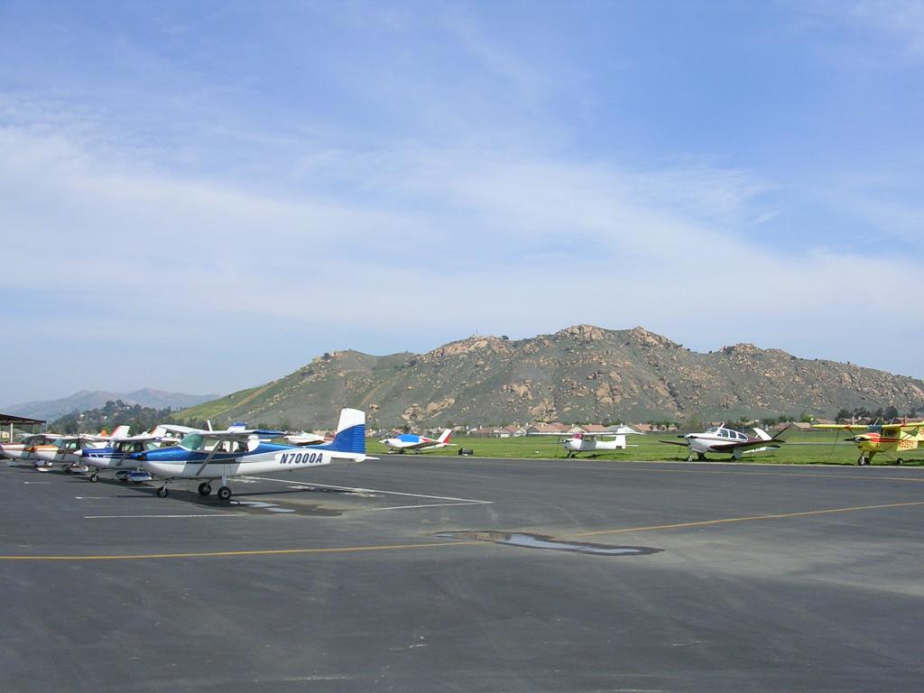 Mt. Rubidoux and the Flabob flight line