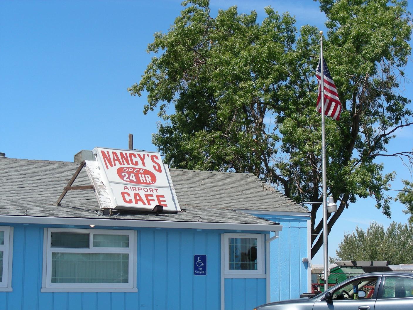 The highly recommended Nancy's Airport Café