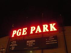 PGE Park at night