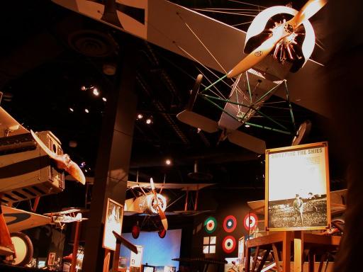 The WWI section of the Personal Courage Wing at the Museum of Flight