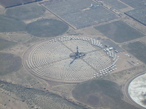 Mysterious solar equipment near Barstow